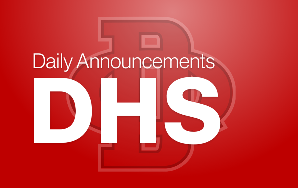 DHS Announcements