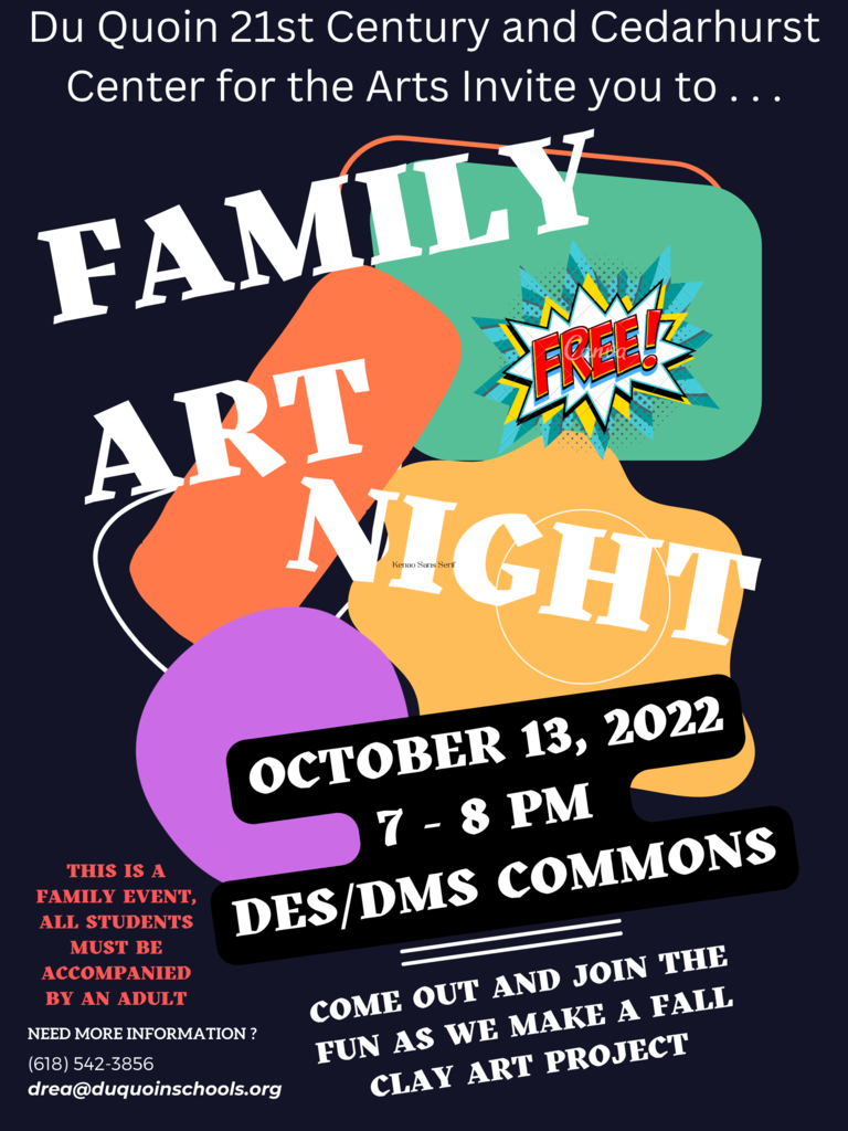 Family Art Night Flyer